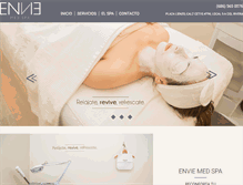 Tablet Screenshot of enviemedspa.com